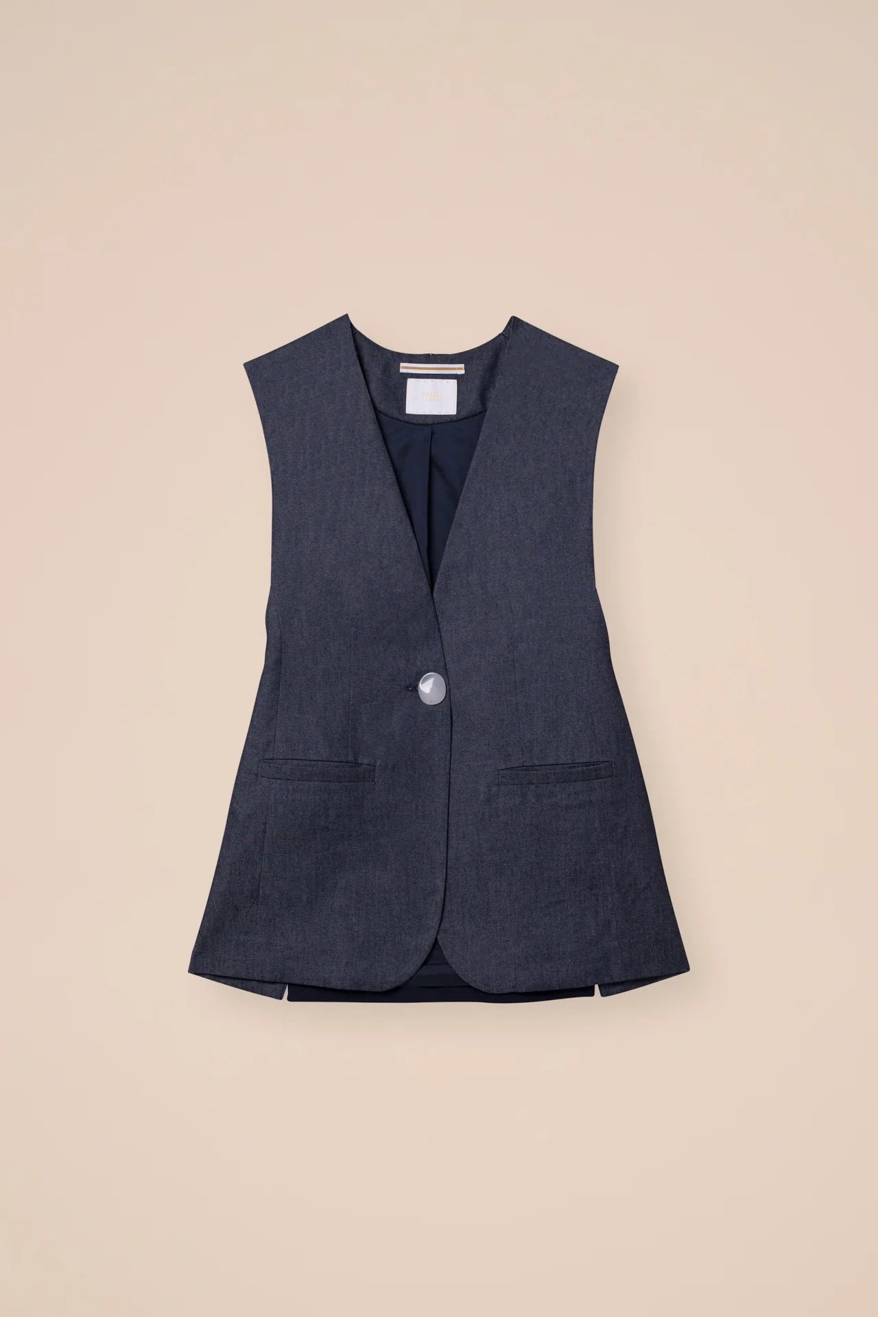 Febe Denim Sleeveless Jacket