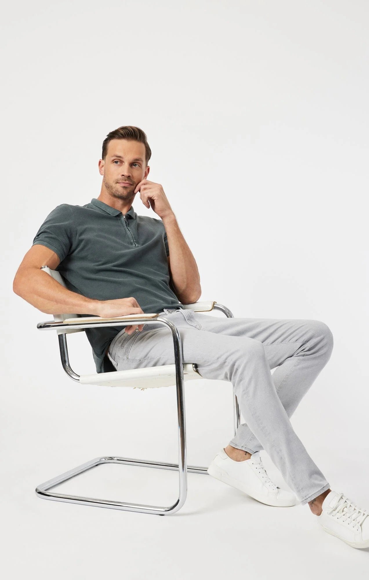 Jake Slim Leg Jeans- Grey Wash