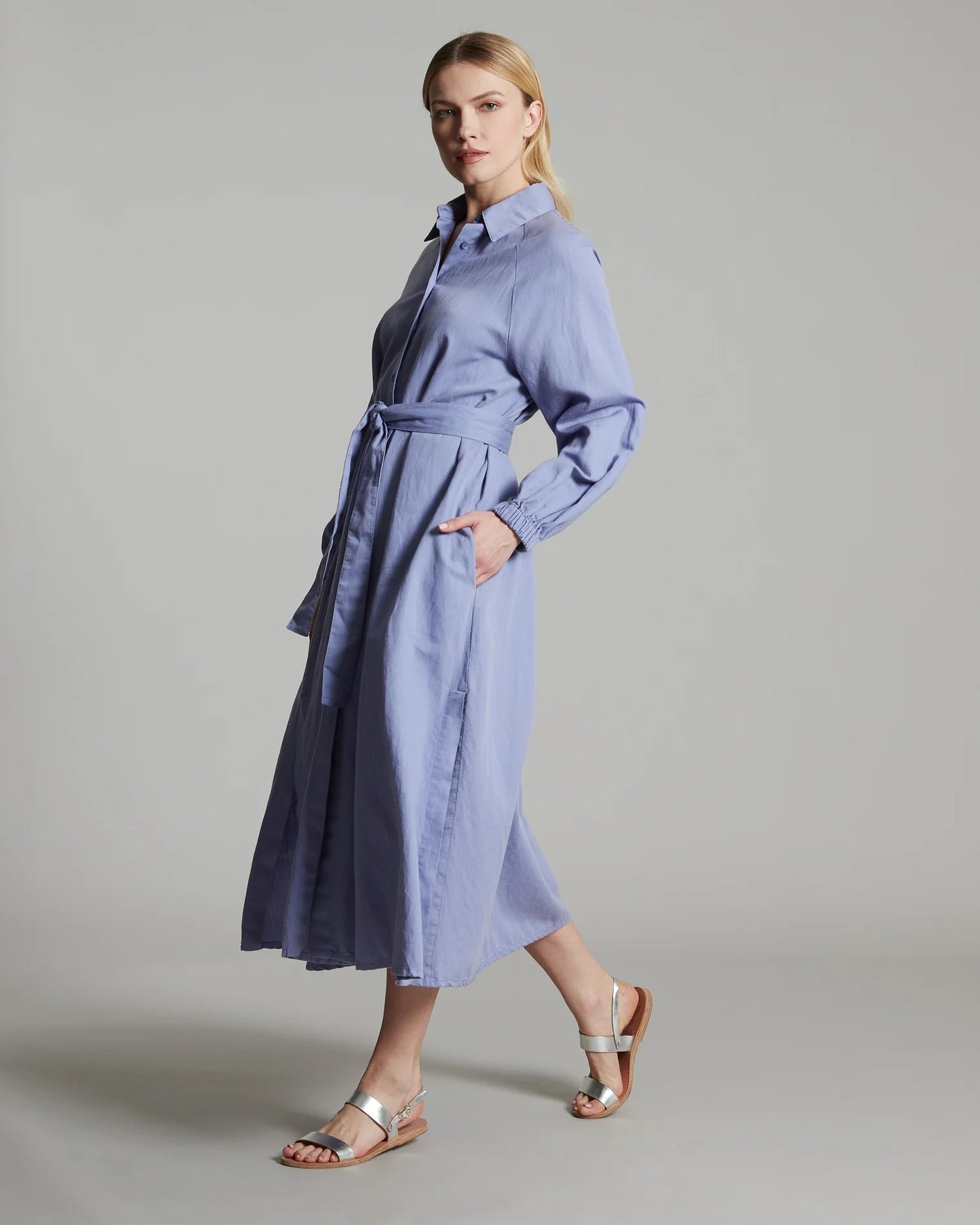 PURPLE CHEMISIER DRESS