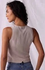 Luekos Linen-Blend Vest